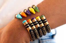 Crayon-Themed Arm Cuffs