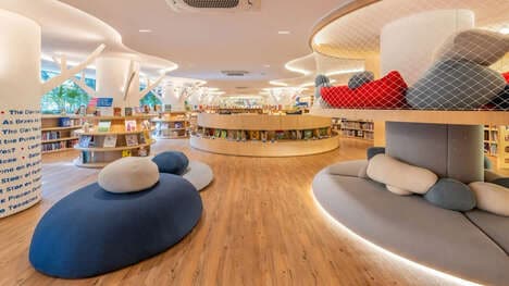 Wood-Wrapped Contemporary Libraries