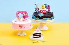 Pink Cartoon Character Cakes