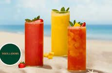 Iced Strawberry-Mango Drinks