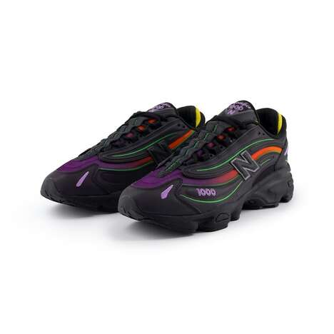 Retro Vibrant Detailed Sneakers