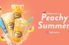 Lightly Caffeinated Peach Beverages