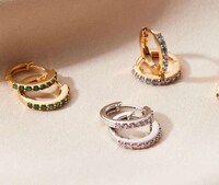 Stackable Birthstone Earrings