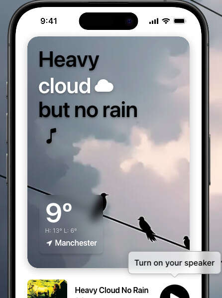 Musical Weather Forecast Playlists