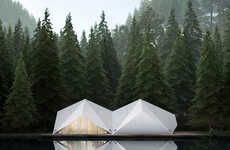 Origami-Inspired Sleek Cabins
