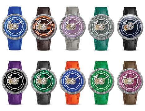 Mineral Dial Timepiece Designs