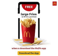 Complimentary QSR Fries Promotions