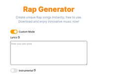 AI Rap Generating Tools