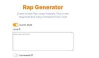 AI Rap Generating Tools