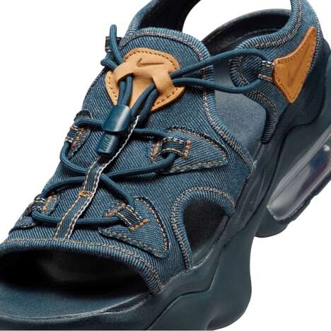 Denim Cut-Out Sneakers