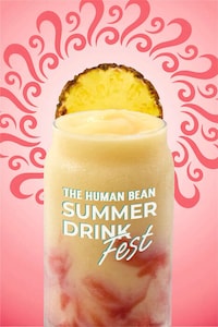 Swirled Pineapple Coconut Smoothies Image 1