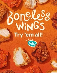 Deliciously Seasoned Boneless Wings Image 1