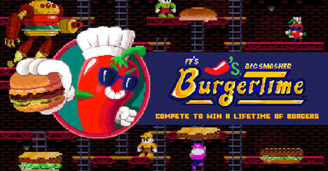 Retro Burger Video Games