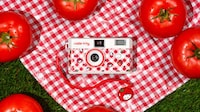 Tomato-Red Retro Cameras Image 1