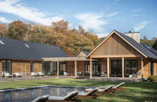 Cedar-Clad L-Shaped Beach Homes