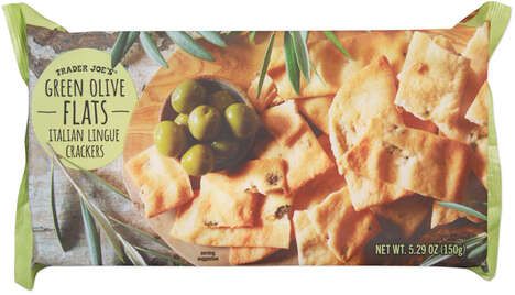 Briny Olive-Infused Crackers