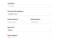 Wedding Speech Generators