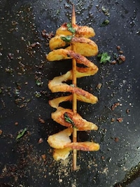 Twisted Air Fryer Potatoes
