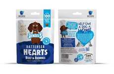 Charitable Heart-Shaped Dog Treats