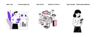 AI-Generated Illustrated Libraries Image 1
