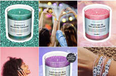 Glitter-Infused Summer Candles