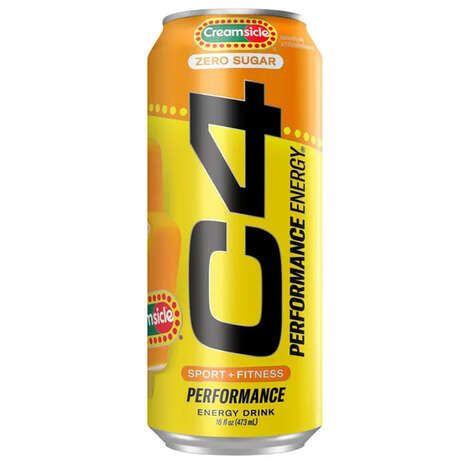 Nostalgic Orange Energy Drinks
