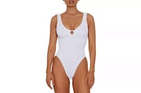 White-Tonal Bridal Swimwear Image 3