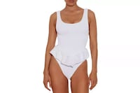 White-Tonal Bridal Swimwear Image 4