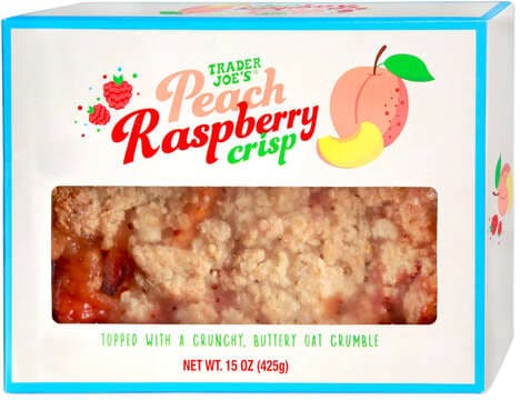 Buttery Peach Raspberry Crisps