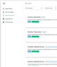 Geospatial Data Search Engines