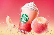 Blended Peach-Flavored Cafe Drinks