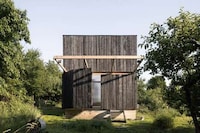 Serene Wooden Garden Pavilions