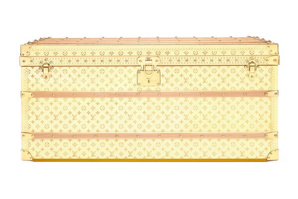 Opulent Brass Travel Trunks