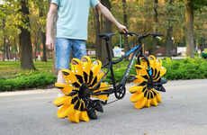 Slipper Wheel-Less Bicycles