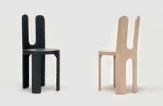 Curved Minimal Chair Exhibitions