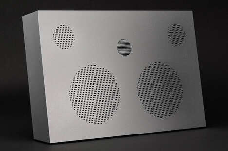 Metallic Purist Design Speakers : Nocs Monolith Aluminium speaker