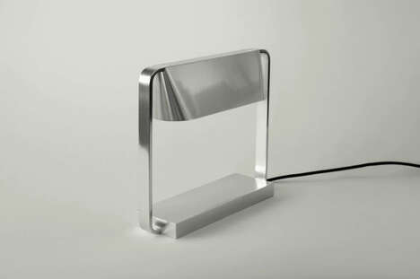 Sleek Contemporary Metal-Encased Lamps
