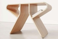 Flat-Packed Wooden Stool Image 1