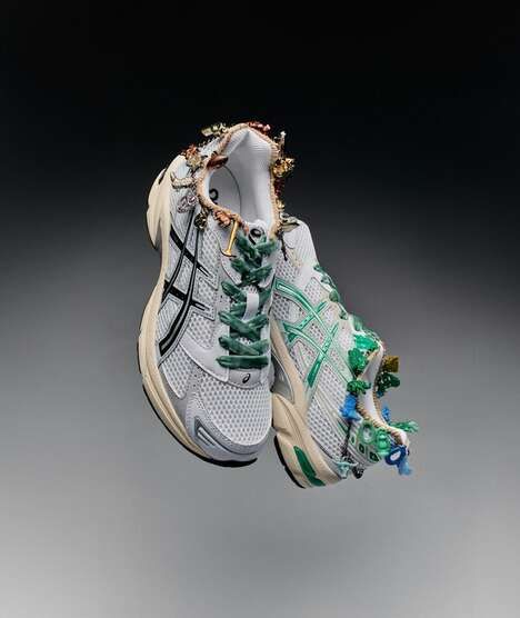 Charm-Accented Technical Sneakers