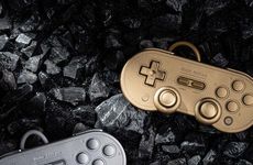 Metallic Retro Game Controllers