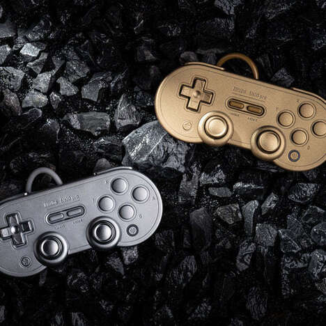 Metallic Retro Game Controllers