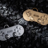 Metallic Retro Game Controllers