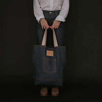 Oversized Denim Tote Bags