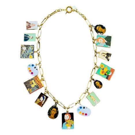 Painter-Themed Charm Necklaces