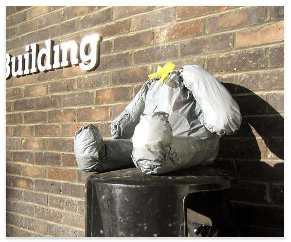Head-Scratching Garbage Bags