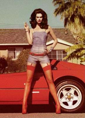 Denim Lingerie Pinups