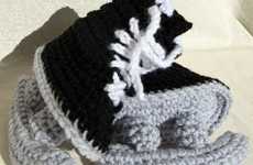 Crocheted Ice Skates