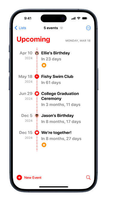 Countdown Calendar Integration