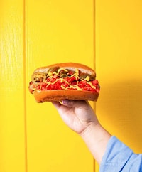 Cheese Puff-Topped Burgers Image 1