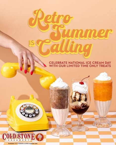 Retro Ice Cream Menus